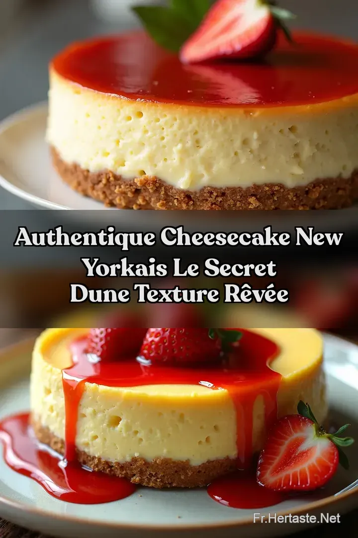 Authentique Cheesecake New Yorkais Le Secret dune Texture R&ecirc;v&eacute;e
