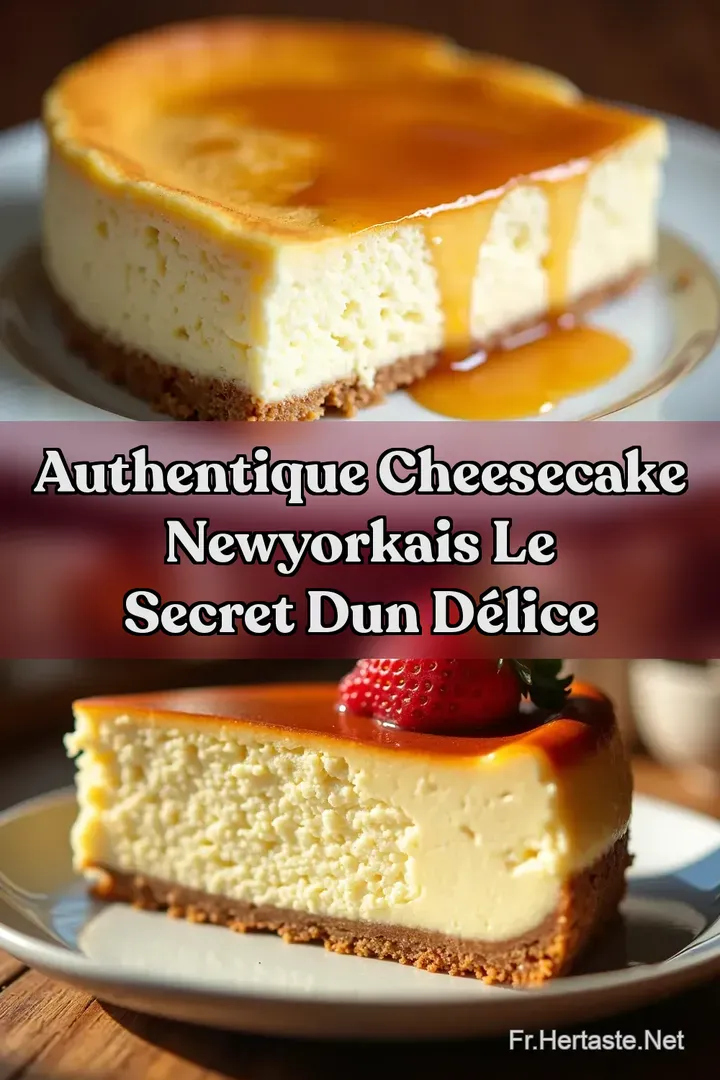 Authentique Cheesecake NewYorkais Le Secret dun D&eacute;lice
