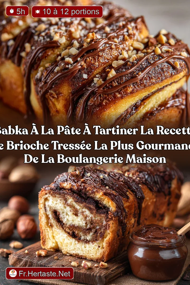 Babka &agrave; la p&acirc;te &agrave; tartiner la recette de brioche tress&eacute;e la plus gourmande de la boulangerie maison
