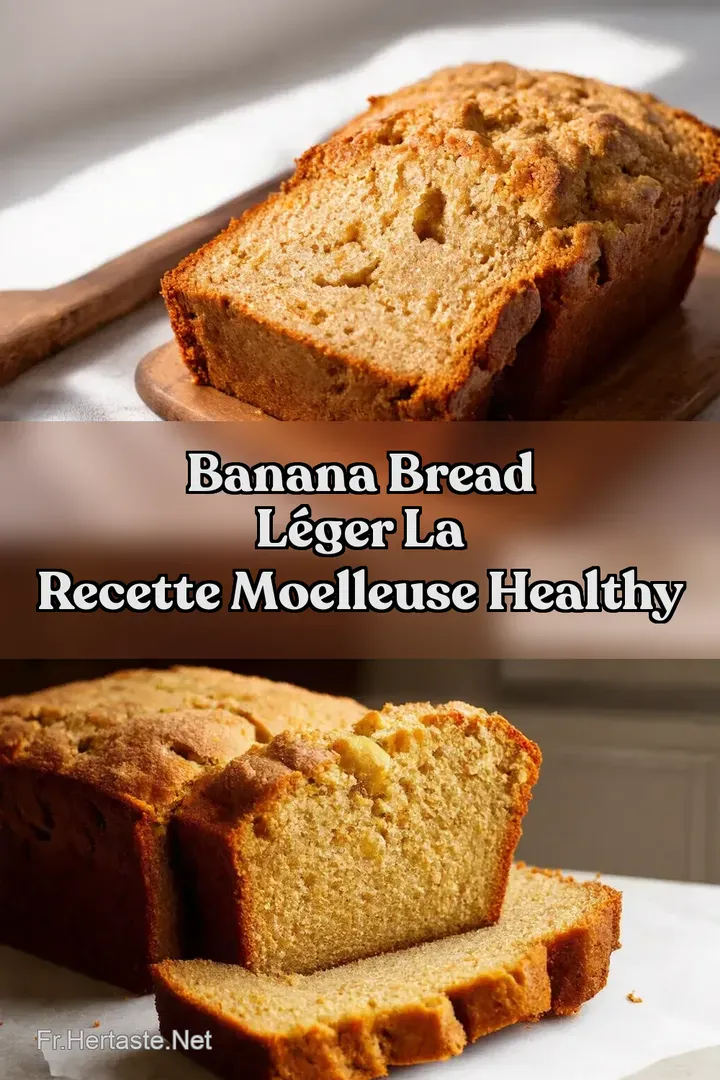 Banana Bread L&eacute;ger La Recette Moelleuse Healthy
