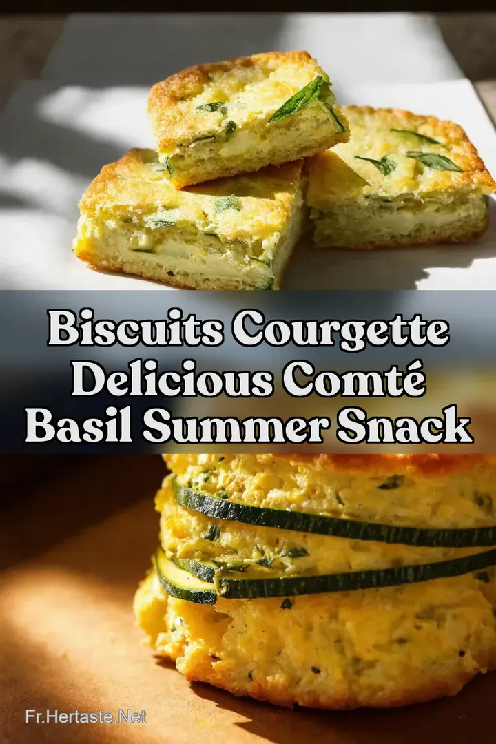Biscuits Courgette Delicious Comt&eacute; Basil Summer Snack