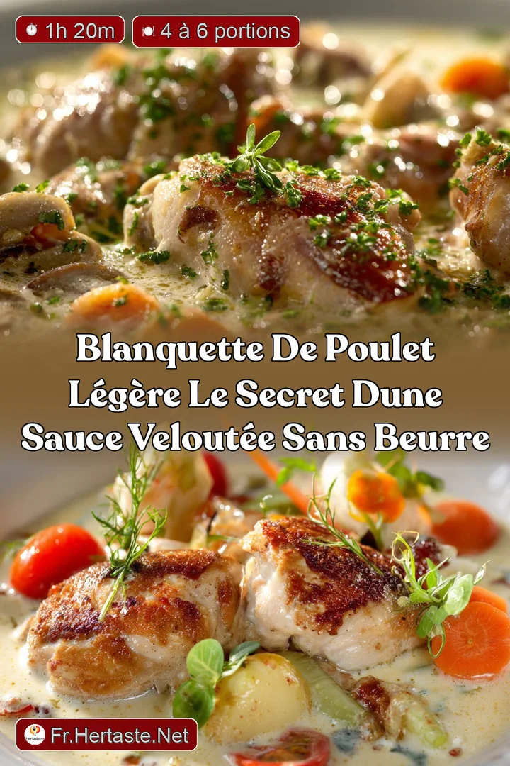 Blanquette de Poulet L&eacute;g&egrave;re Le secret dune sauce velout&eacute;e sans beurre