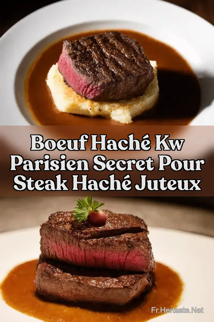 Boeuf Hach&eacute; kw Parisien Secret pour Steak Hach&eacute; Juteux