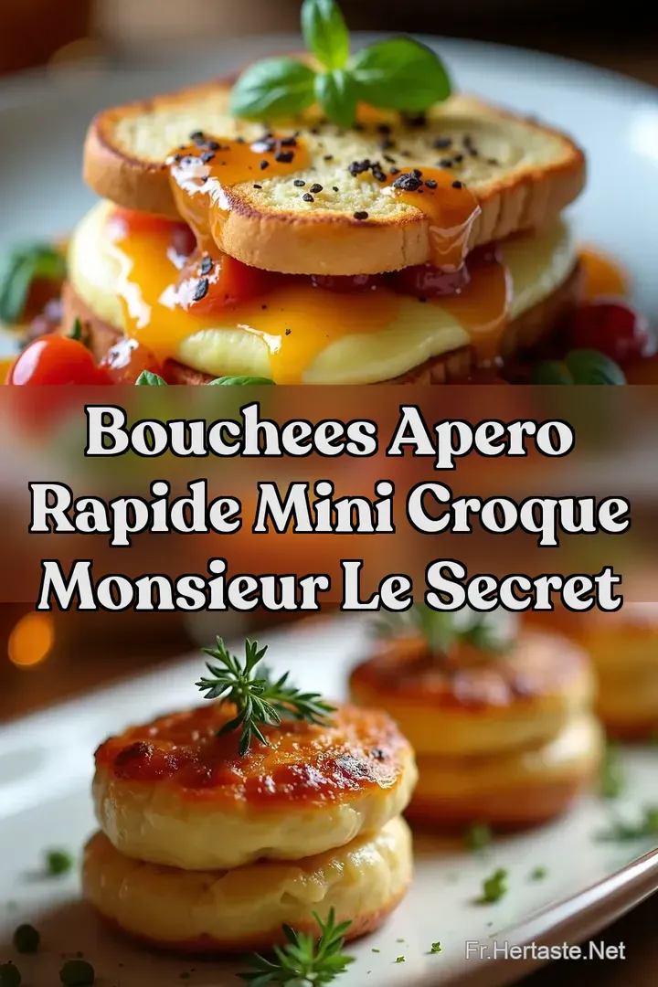 Bouchees Apero Rapide Mini Croque Monsieur Le Secret