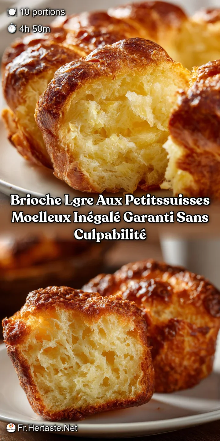 Brioche Lgre aux PetitsSuisses Moelleux in&eacute;gal&eacute; garanti sans culpabilit&eacute;