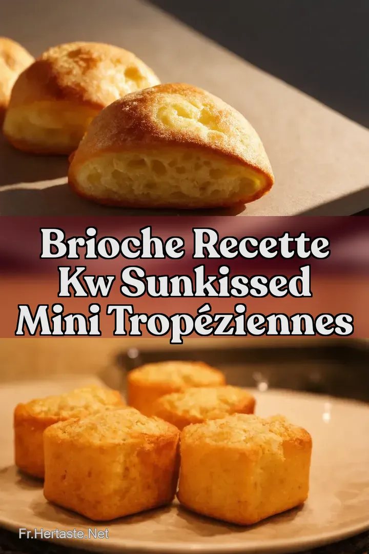 Brioche Recette kw SunKissed Mini Trop&eacute;ziennes