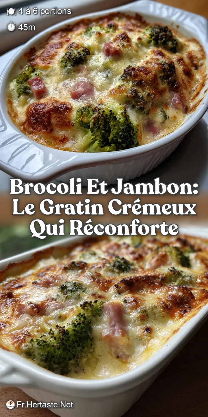 Brocoli Et Jambon: Le Gratin Cr&eacute;meux qui R&eacute;conforte