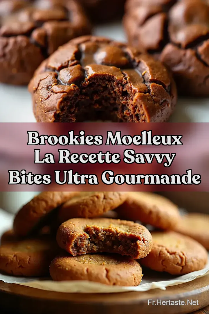 Brookies Moelleux La Recette Savvy Bites Ultra Gourmande