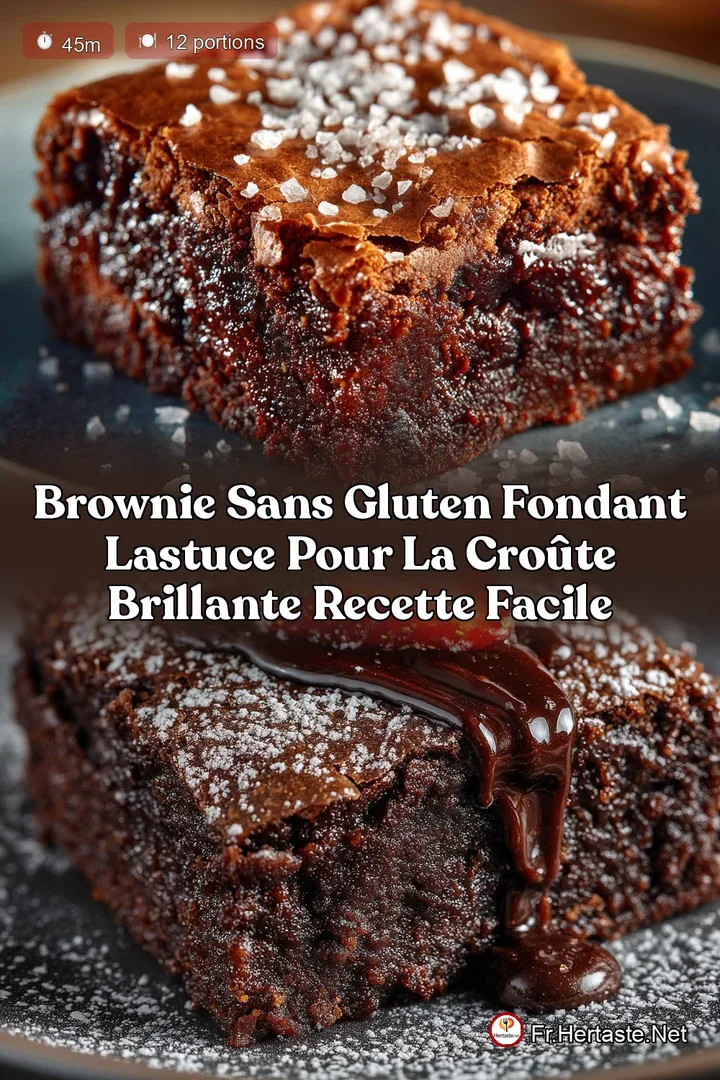 Brownie Sans Gluten Fondant LAstuce pour la Cro&ucirc;te Brillante Recette Facile
