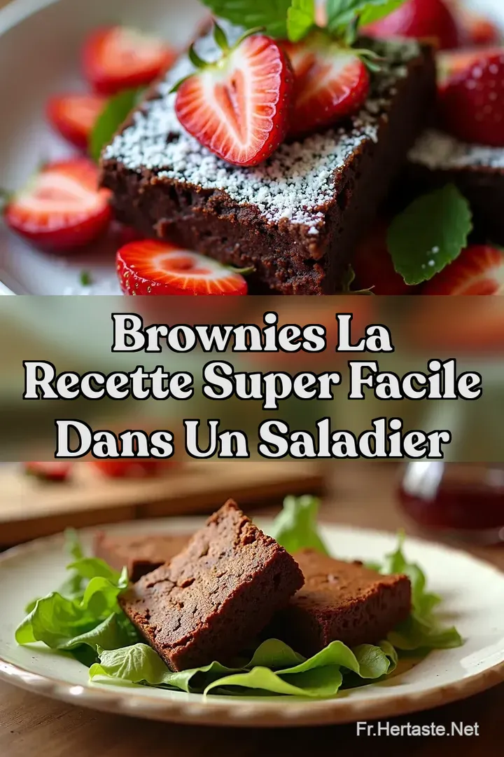 Brownies La Recette Super Facile dans Un Saladier