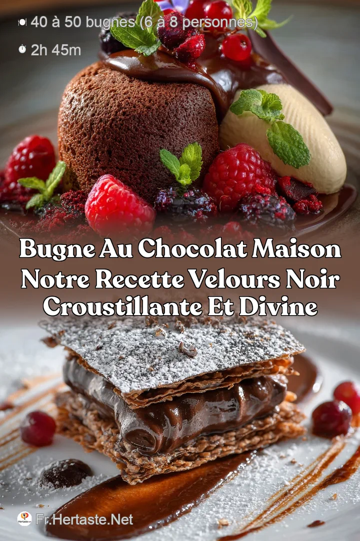 Bugne au chocolat maison notre recette Velours Noir croustillante et divine