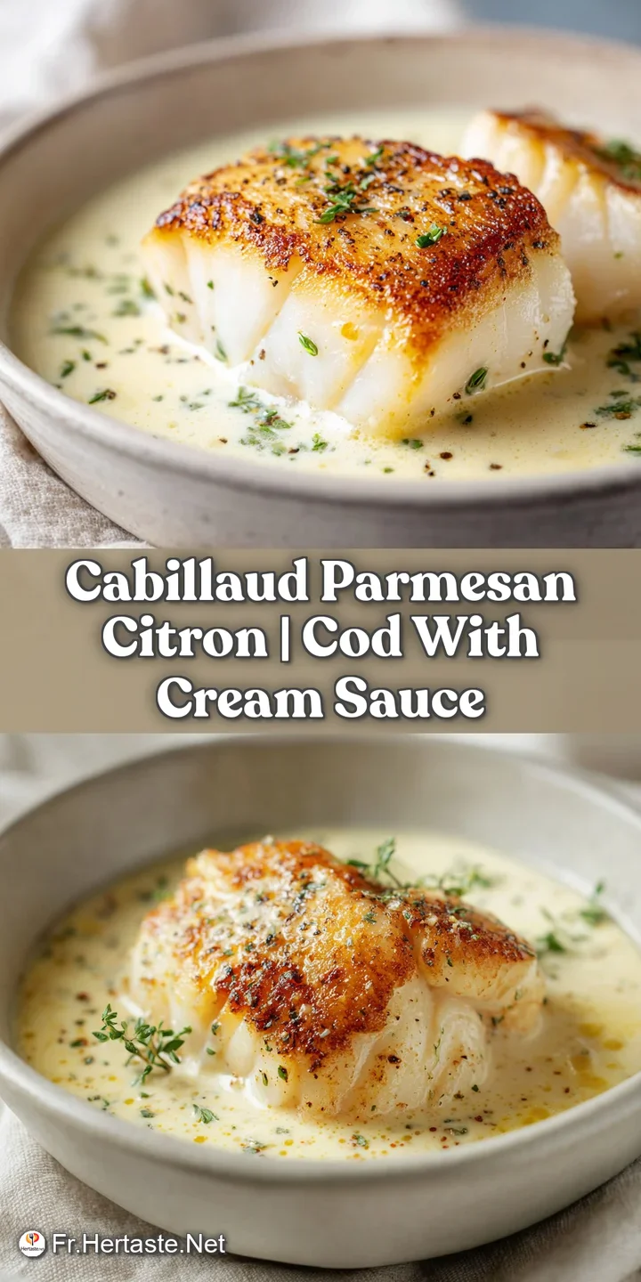 Gros plan sur une cro&ucirc;te de fromage grill&eacute;e et fondante, r&eacute;v&eacute;lant une chair de poisson blanche, tendre et juteuse.