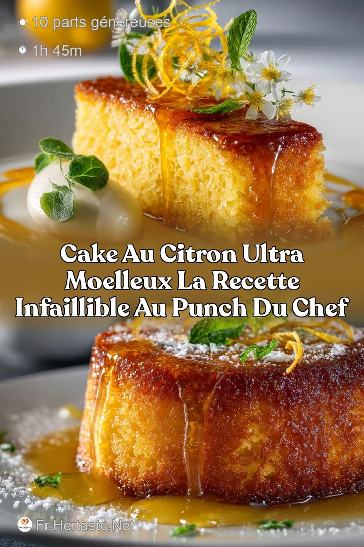 Cake au citron ultra moelleux la recette infaillible au punch du chef