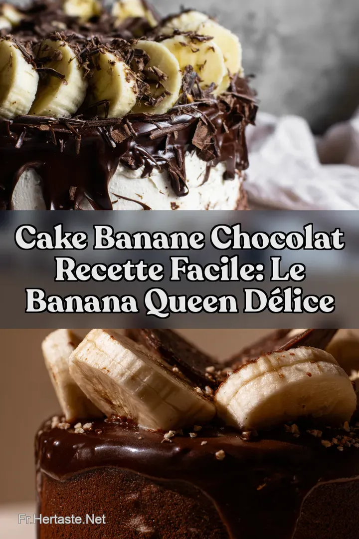 Cake Banane Chocolat Recette Facile: Le Banana Queen D&eacute;lice