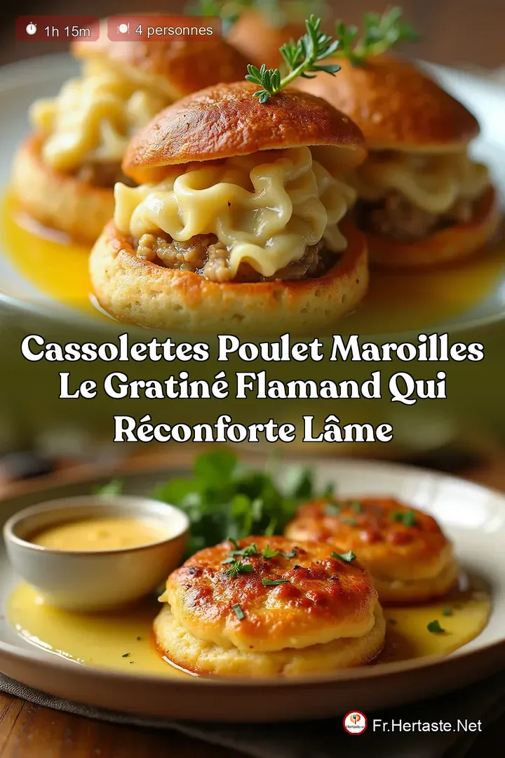 Cassolettes Poulet Maroilles Le Gratin&eacute; Flamand qui R&eacute;conforte l&Acirc;me