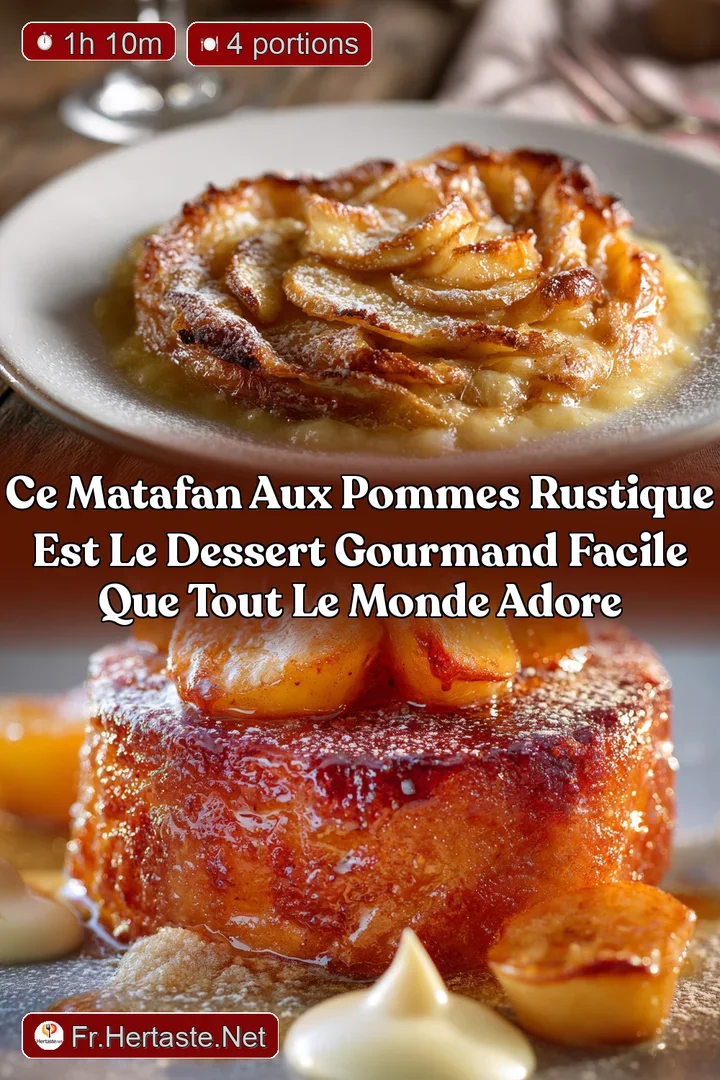 Ce Matafan aux pommes rustique est le dessert gourmand facile que tout le monde adore