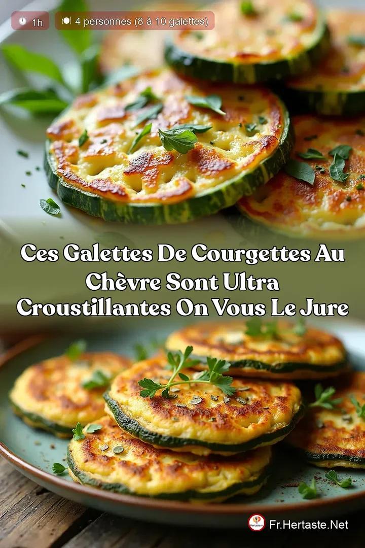 Ces Galettes de Courgettes au Ch&egrave;vre Sont Ultra Croustillantes On Vous le Jure