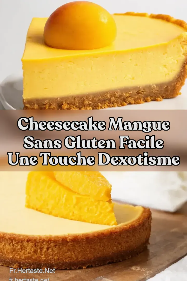 Cheesecake Mangue Sans Gluten Facile Une Touche dExotisme