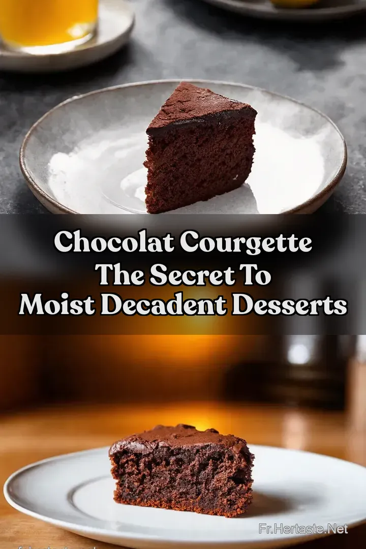 Chocolat Courgette The Secret to Moist Decadent Desserts