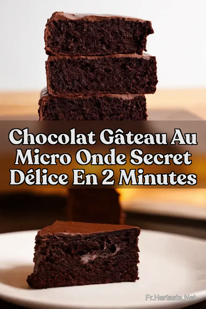 Chocolat G&acirc;teau au Micro Onde Secret D&eacute;lice en 2 Minutes