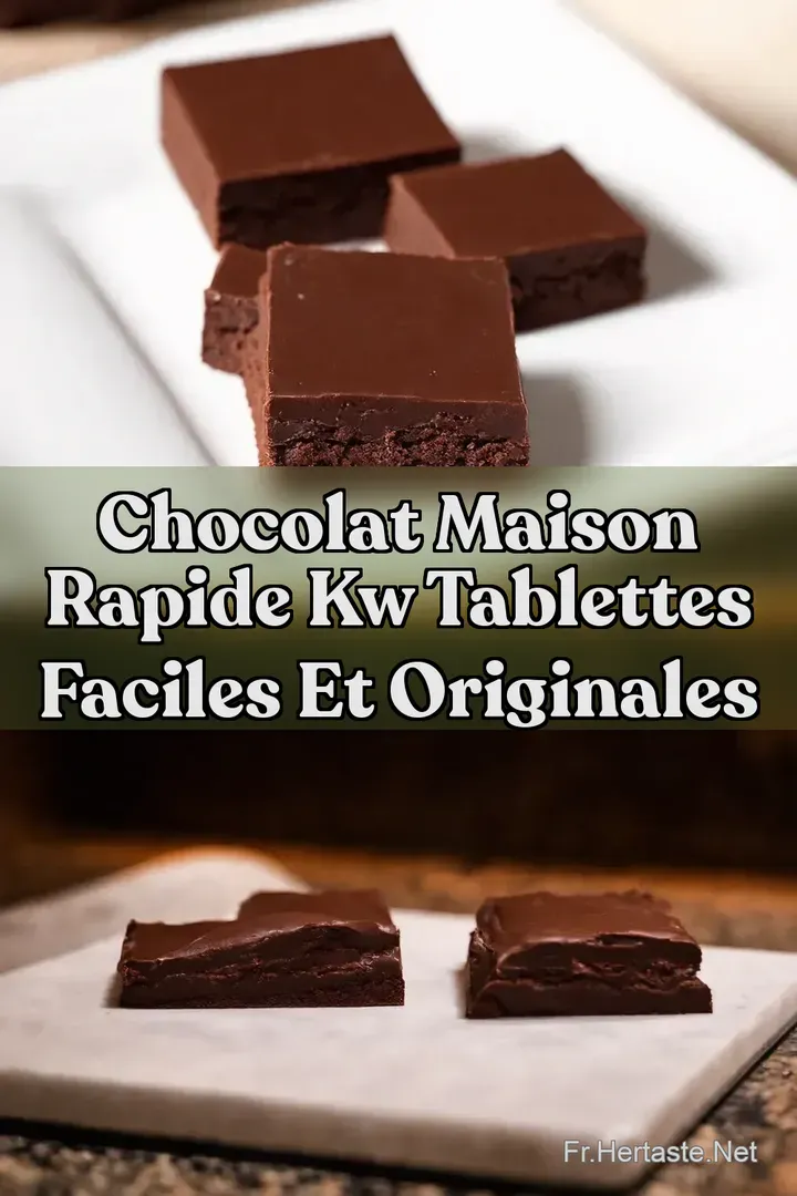Chocolat Maison Rapide kw Tablettes Faciles et Originales