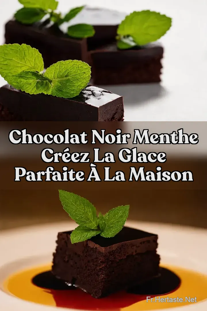 Chocolat Noir Menthe Cr&eacute;ez la Glace Parfaite &agrave; la Maison