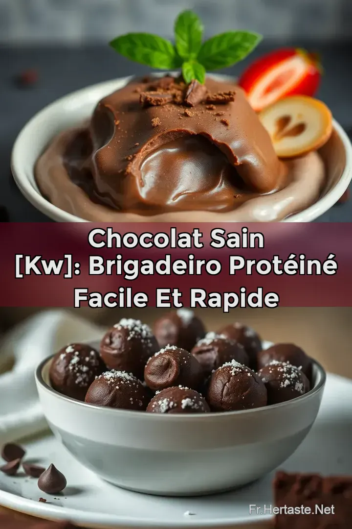 Chocolat Sain [kw]: Brigadeiro Prot&eacute;in&eacute; Facile et Rapide