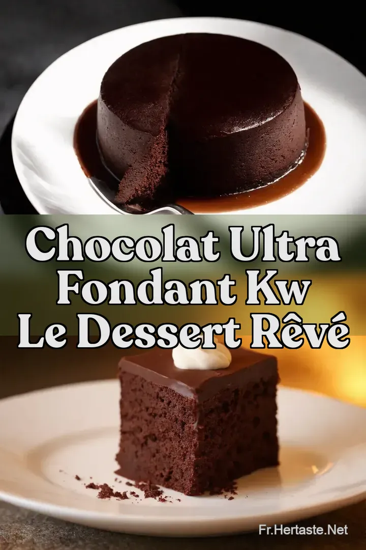 Chocolat Ultra Fondant kw Le Dessert R&ecirc;v&eacute;