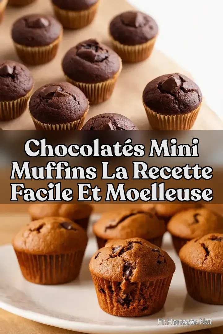 Chocolat&eacute;s Mini muffins La Recette Facile et Moelleuse
