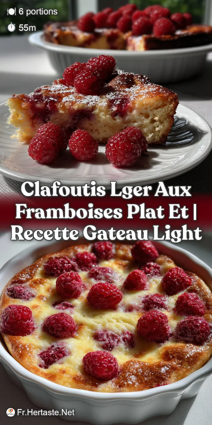 Clafoutis Lger Aux Framboises Plat Et | Recette Gateau Light