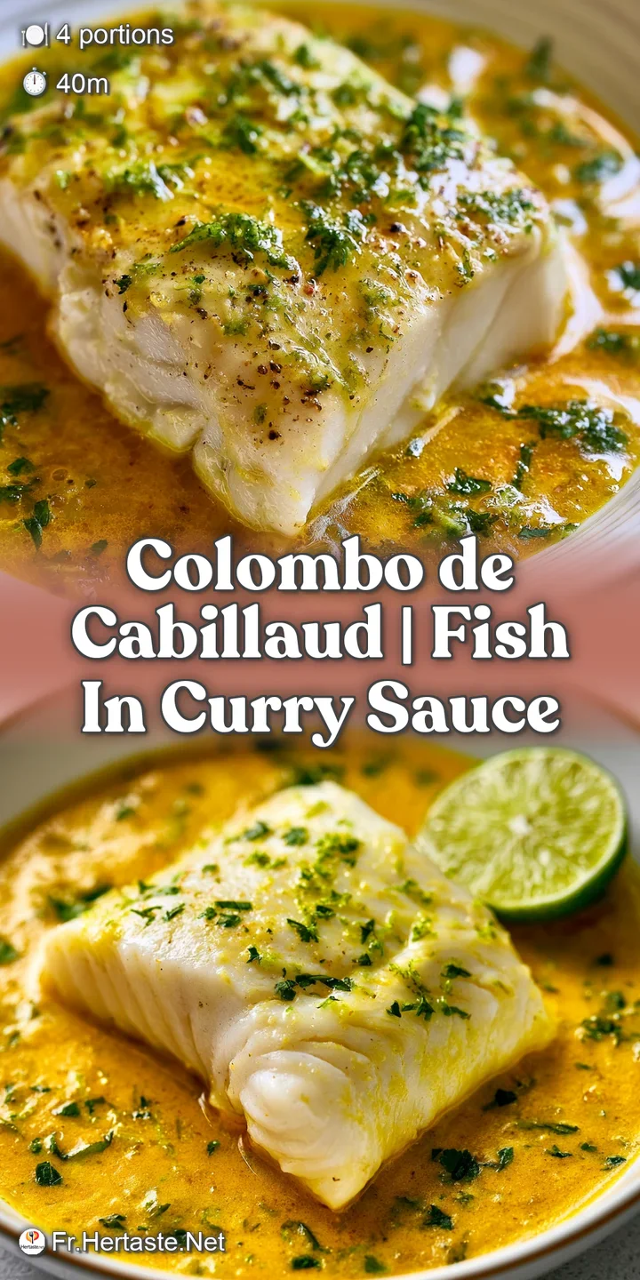 Gros plan sur des &eacute;cailles de poisson blanc fondant et une sauce onctueuse jaune vif, avec des &eacute;clats de piment rouge.