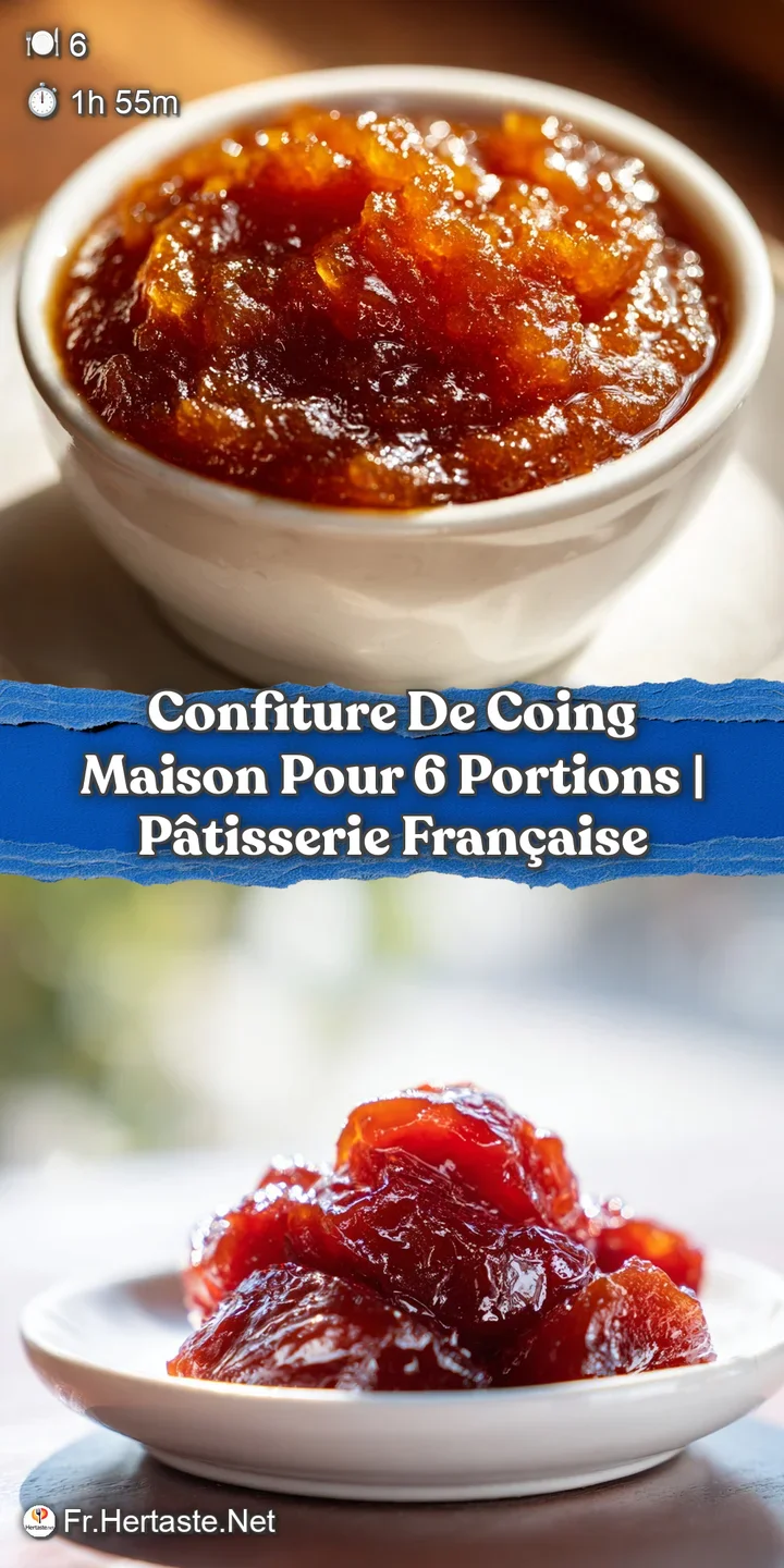 Close-up of shimmering, translucent quince jam, capturing the light and showcasing its rich, golden-orange hue within the ...