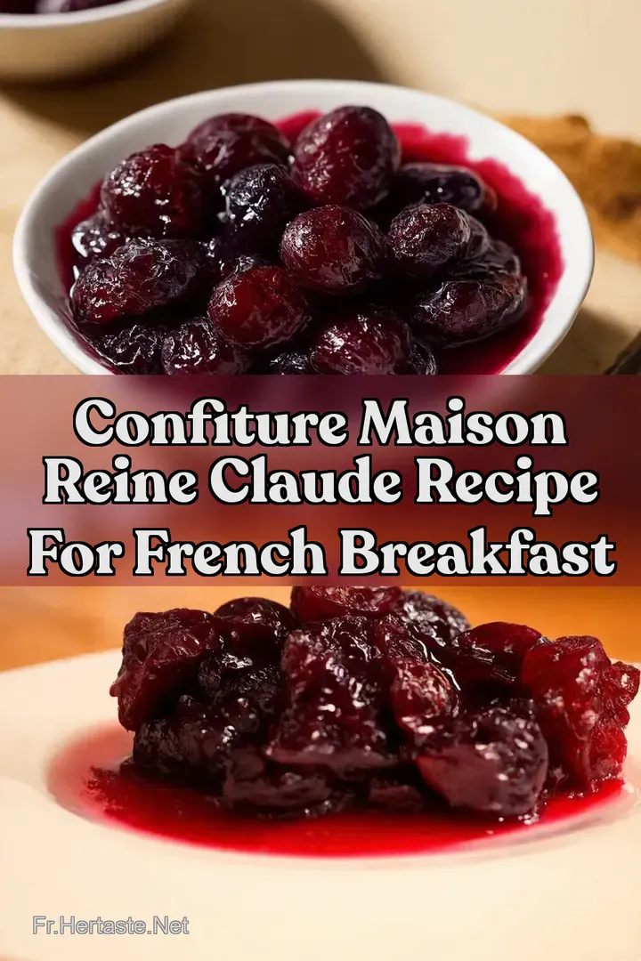 Confiture Maison Reine Claude Recipe for French Breakfast