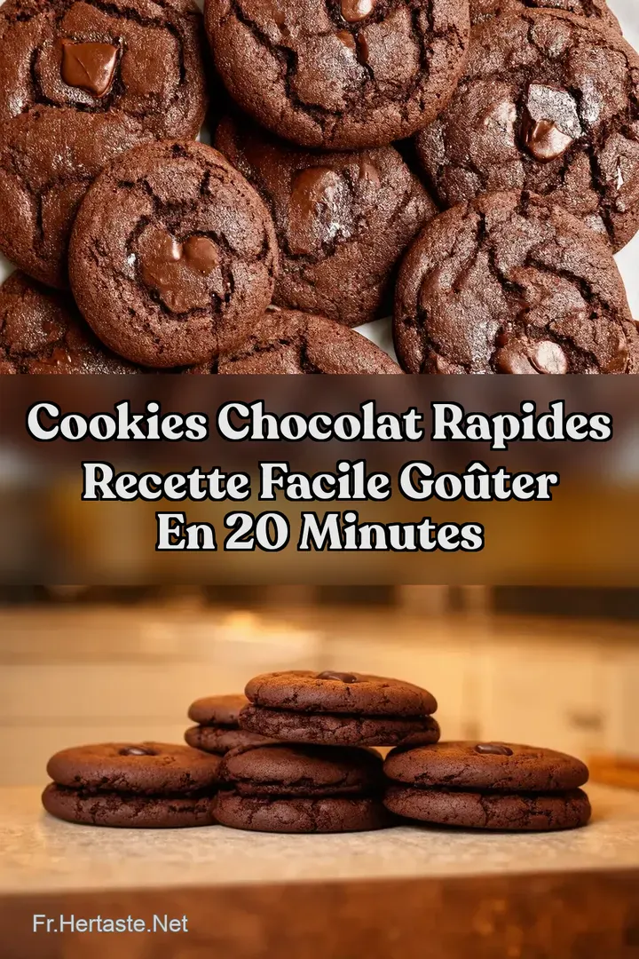 Cookies Chocolat Rapides Recette Facile Go&ucirc;ter en 20 Minutes