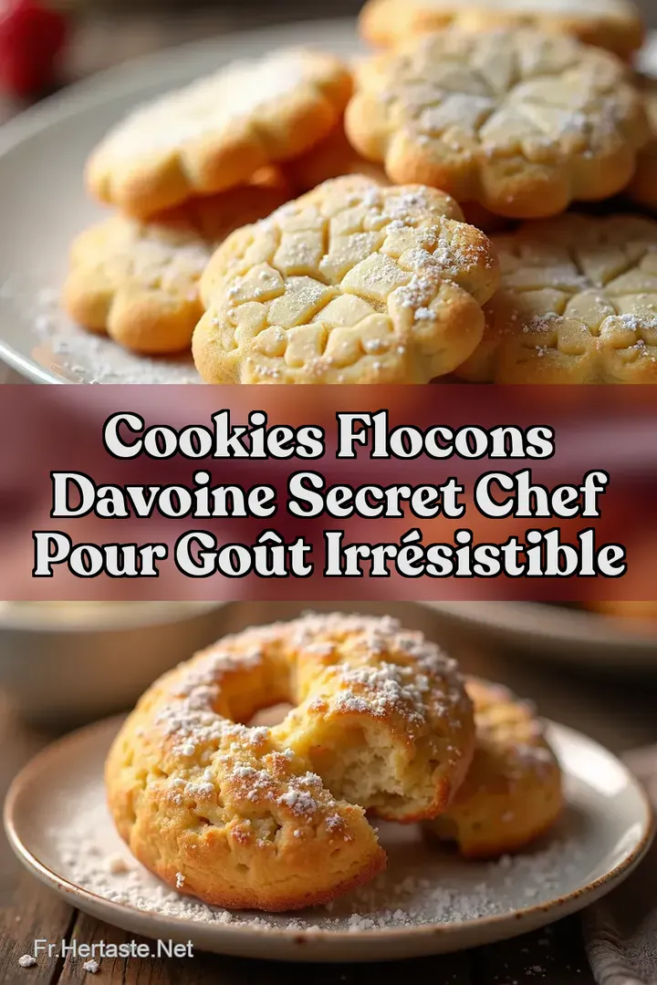 Cookies Flocons DAvoine Secret Chef pour Go&ucirc;t Irr&eacute;sistible