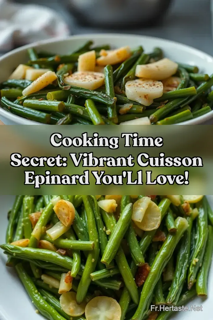 Cooking Time Secret: Vibrant Cuisson Epinard You ll Love!