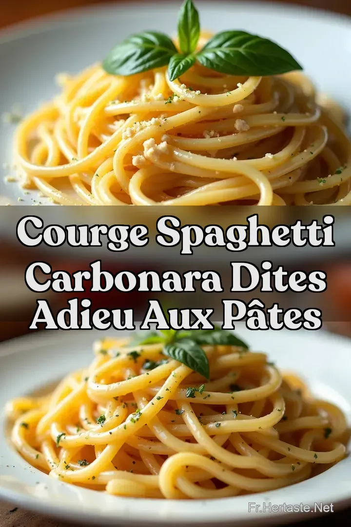 Courge Spaghetti Carbonara Dites Adieu aux P&acirc;tes