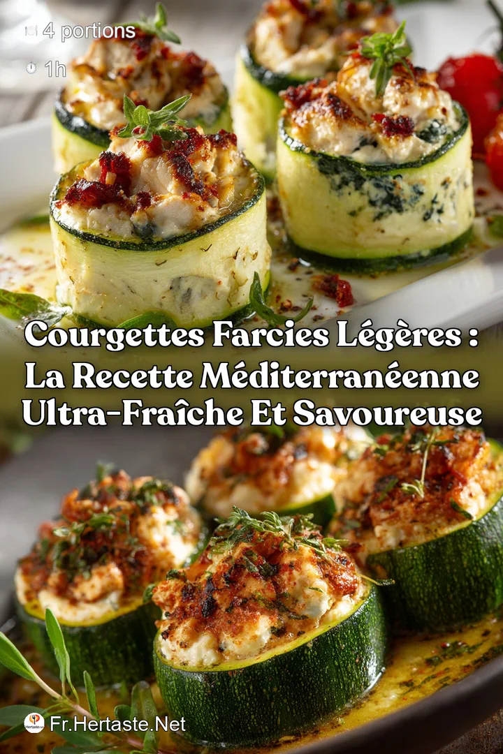Courgettes Farcies L&eacute;g&egrave;res : La recette M&eacute;diterran&eacute;enne ultra-fra&icirc;che et savoureuse