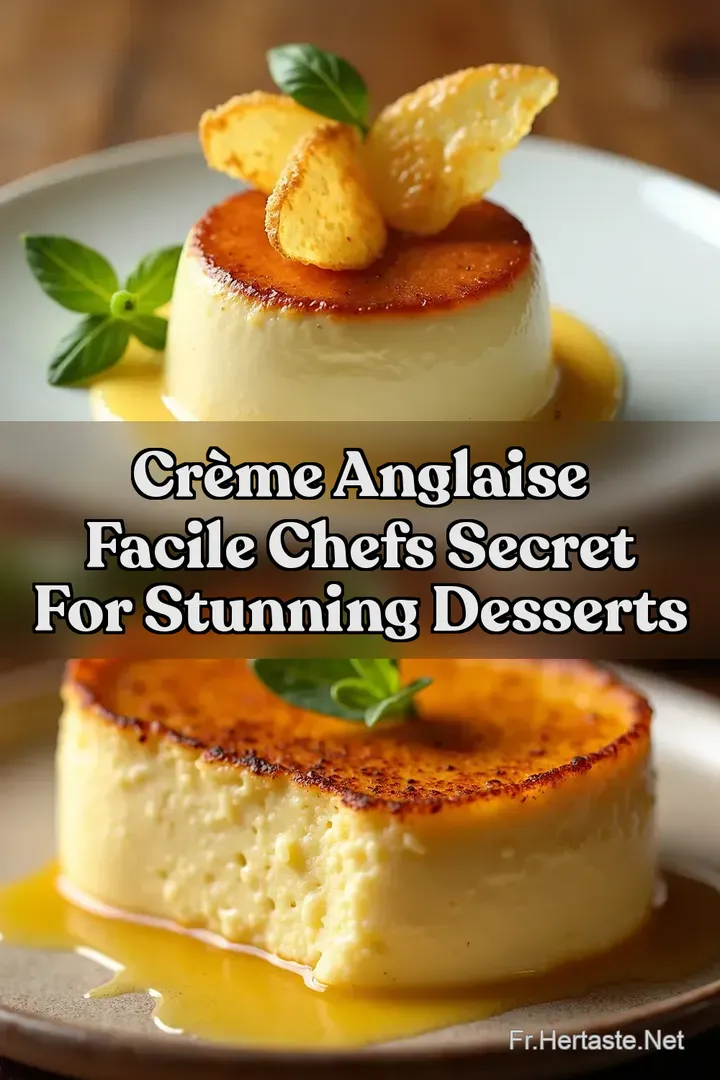 Cr&egrave;me Anglaise Facile Chefs Secret for Stunning Desserts
