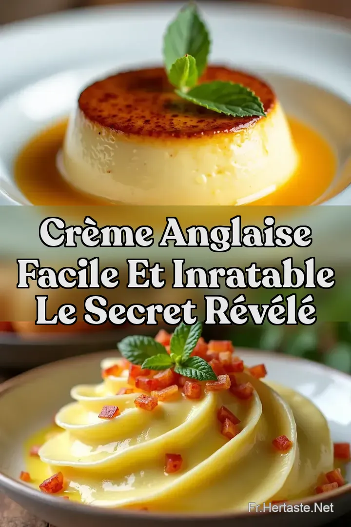 Cr&egrave;me Anglaise Facile et Inratable Le Secret R&eacute;v&eacute;l&eacute;
