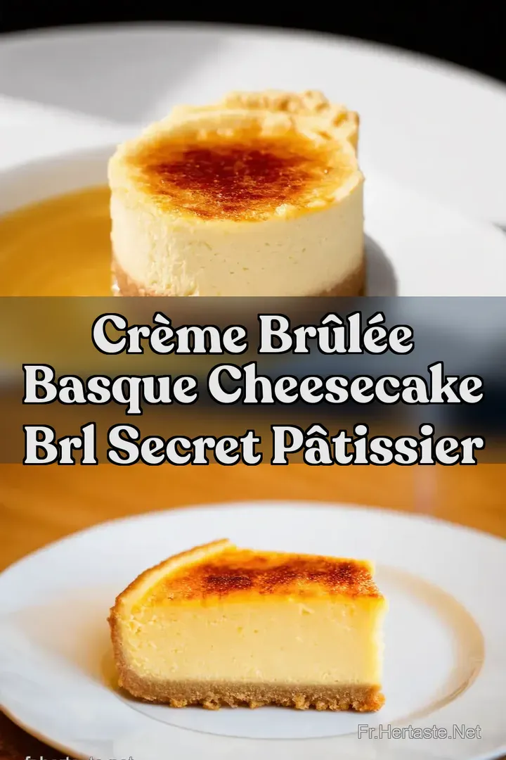 Cr&egrave;me Br&ucirc;l&eacute;e Basque Cheesecake brl Secret P&acirc;tissier