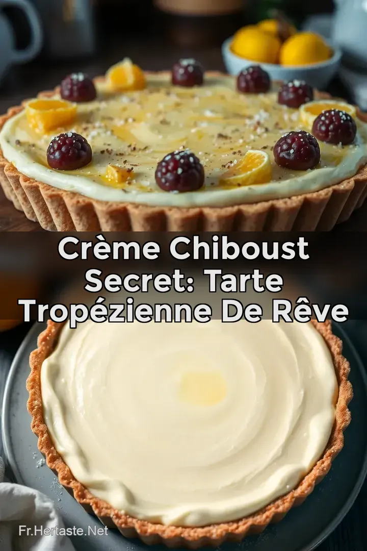 Cr&egrave;me Chiboust Secret: Tarte Trop&eacute;zienne de R&ecirc;ve