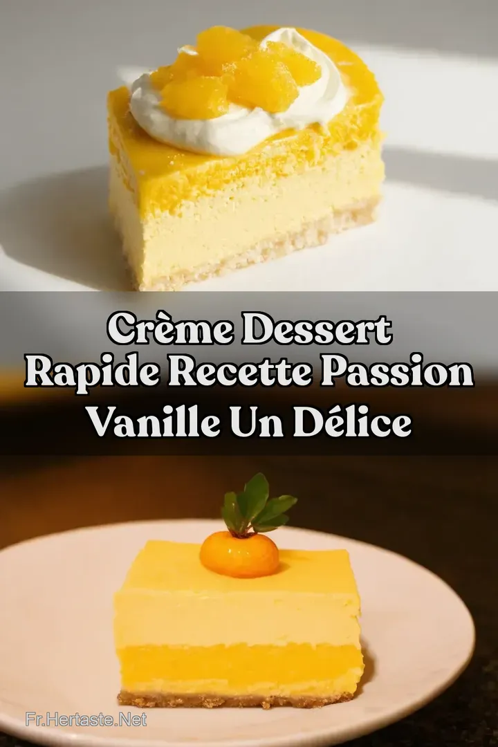 Cr&egrave;me Dessert Rapide Recette Passion Vanille Un D&eacute;lice