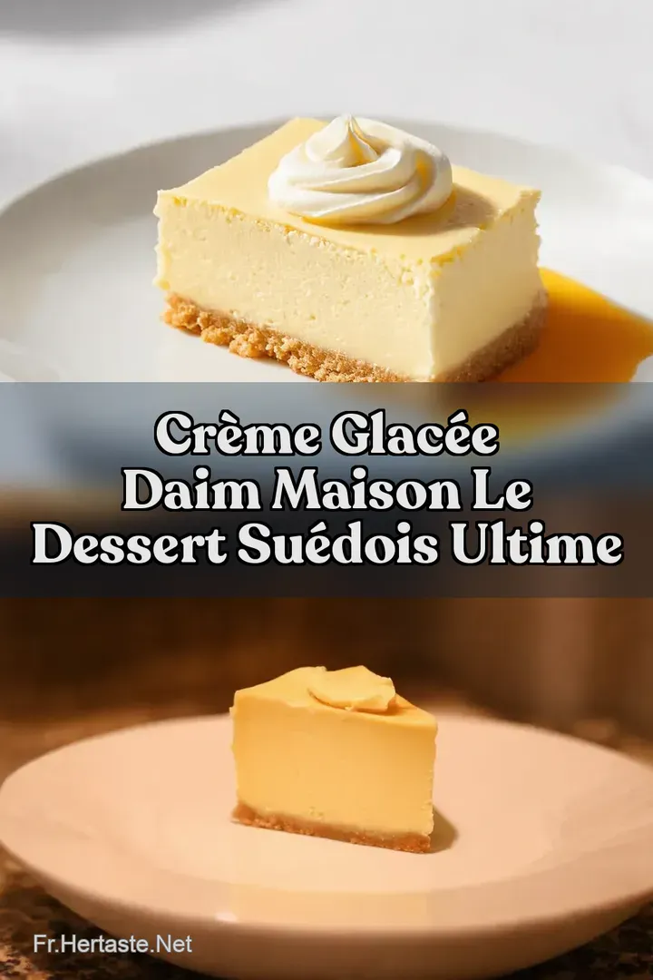 Cr&egrave;me Glac&eacute;e Daim Maison Le Dessert Su&eacute;dois Ultime