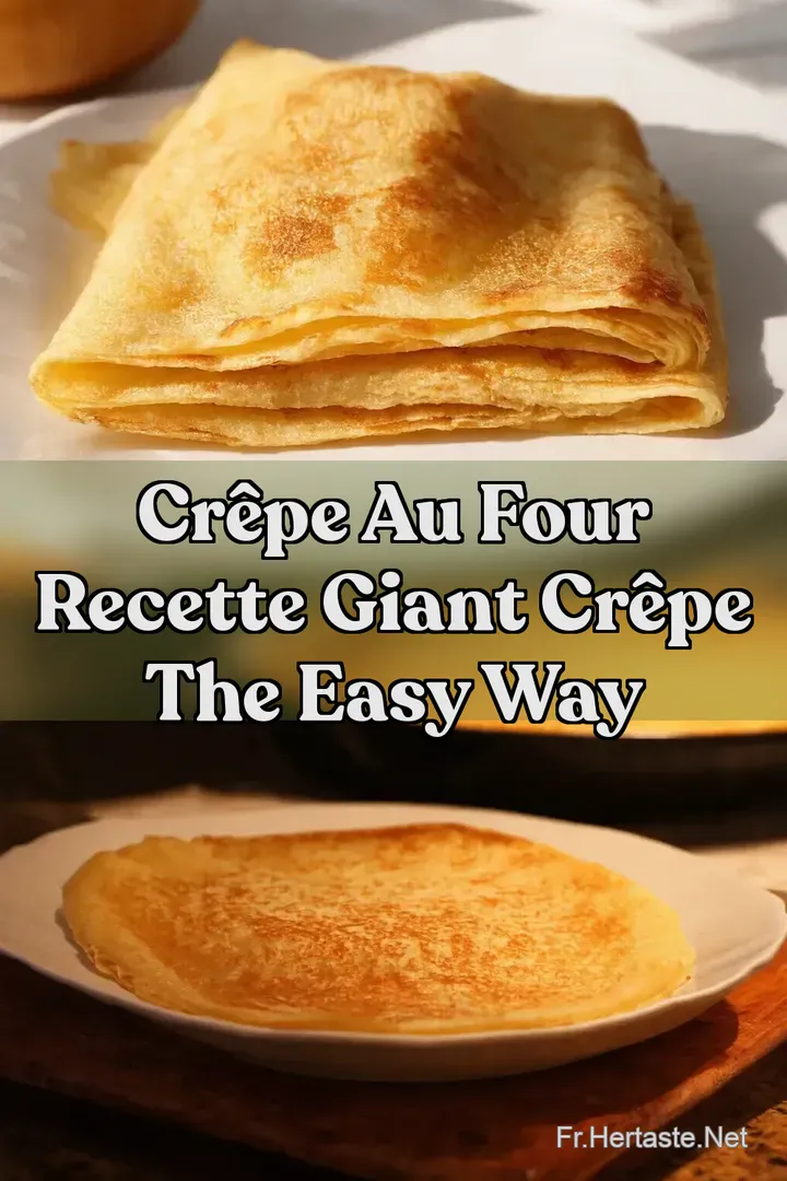 Cr&ecirc;pe au Four Recette Giant Cr&ecirc;pe The Easy Way
