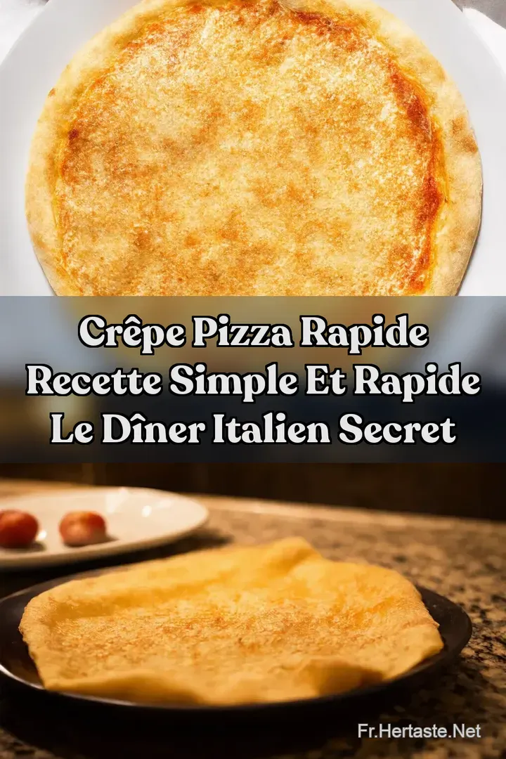 Cr&ecirc;pe pizza rapide Recette Simple et Rapide Le D&icirc;ner Italien Secret