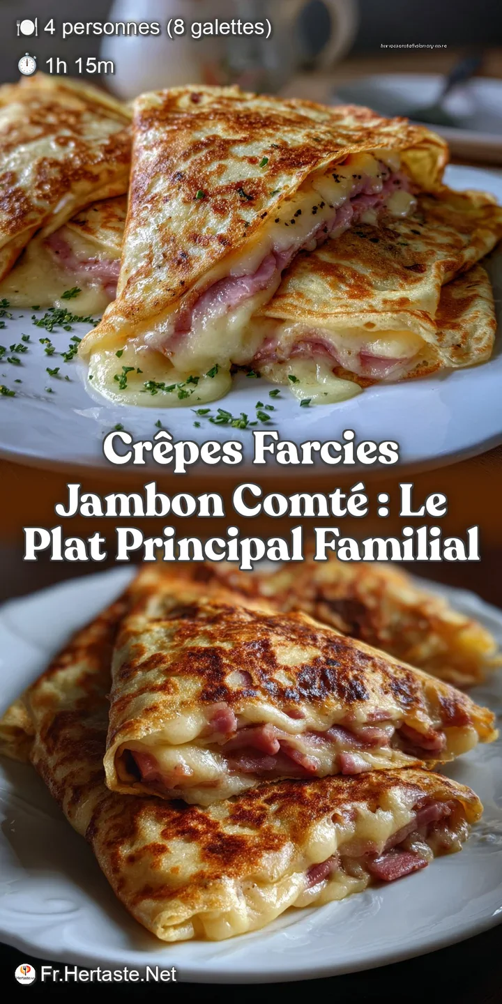 Cr&ecirc;pes Farcies Jambon Comt&eacute; : Le Plat Principal Familial