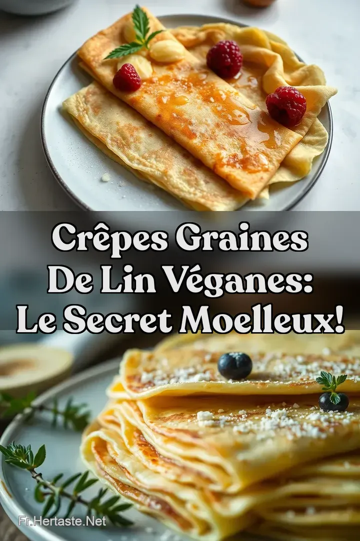 Cr&ecirc;pes Graines de Lin V&eacute;ganes: Le Secret Moelleux!