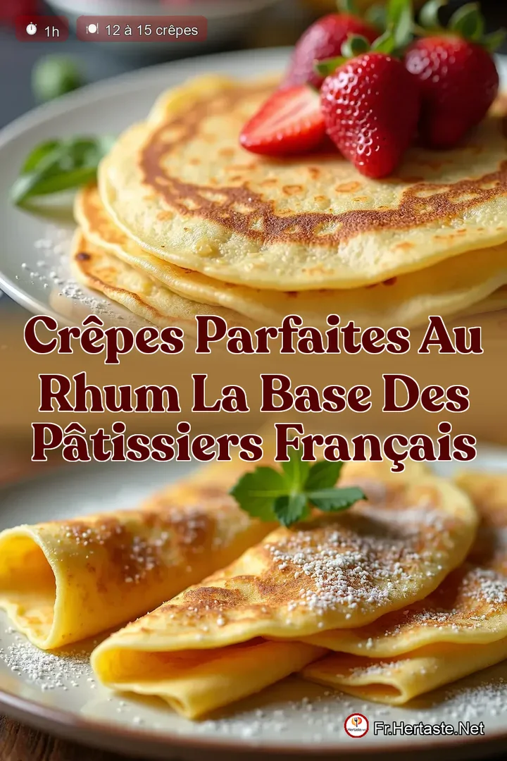 Cr&ecirc;pes Parfaites au Rhum La Base des P&acirc;tissiers Fran&ccedil;ais