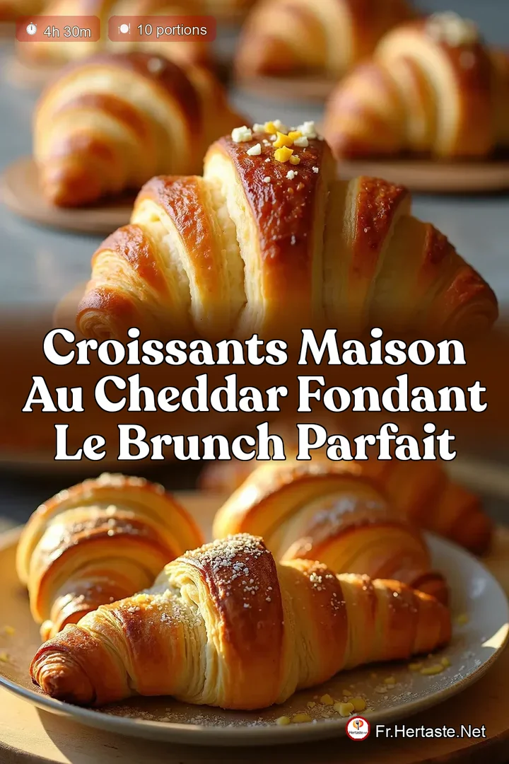 Croissants Maison au Cheddar Fondant Le Brunch Parfait